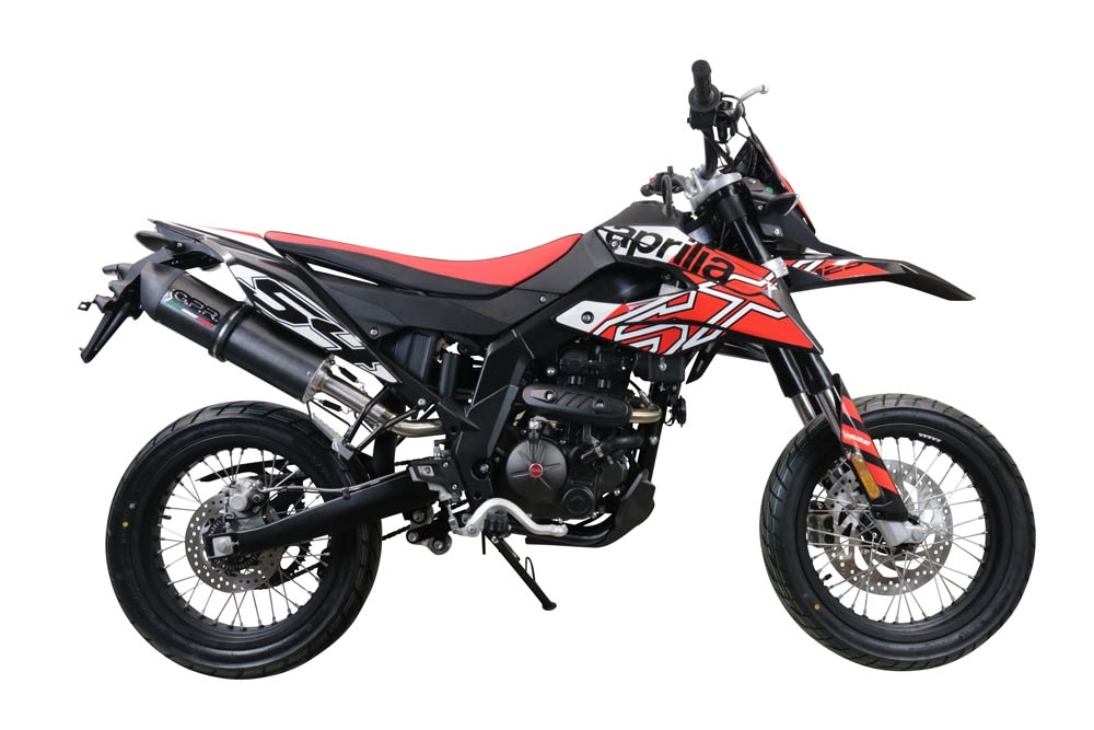 Scarico GPR compatibile con  Aprilia Rx 125 2021-2024, Furore Evo4 Poppy, Terminale di scarico omologato,fornito con db killer estraibile,catalizzatore e collettore
