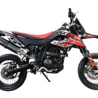 Scarico GPR compatibile con  Aprilia Rx 125 2021-2024, Furore Evo4 Poppy, Terminale di scarico omologato,fornito con db killer estraibile,catalizzatore e collettore