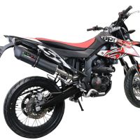 Scarico GPR compatibile con  Aprilia Rx 125 2021-2024, Furore Evo4 Poppy, Terminale di scarico omologato,fornito con db killer estraibile,catalizzatore e collettore