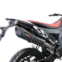Scarico GPR compatibile con  Aprilia Rx 125 2021-2024, Furore Evo4 Poppy, Terminale di scarico omologato,fornito con db killer estraibile,catalizzatore e collettore