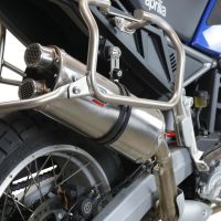 GPR exhaust compatible with  Bmw R 1200 Gs -Adventure 2010-2012, Dual Inox, Homologated legal slip-on exhaust including removable db killer and link pipe 