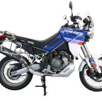 Scarico GPR compatibile con  Aprilia Tuareg 660 2021-2024, Furore Evo4 Nero, Scarico omologato, silenziatore con db killer estraibile e raccordo specifico