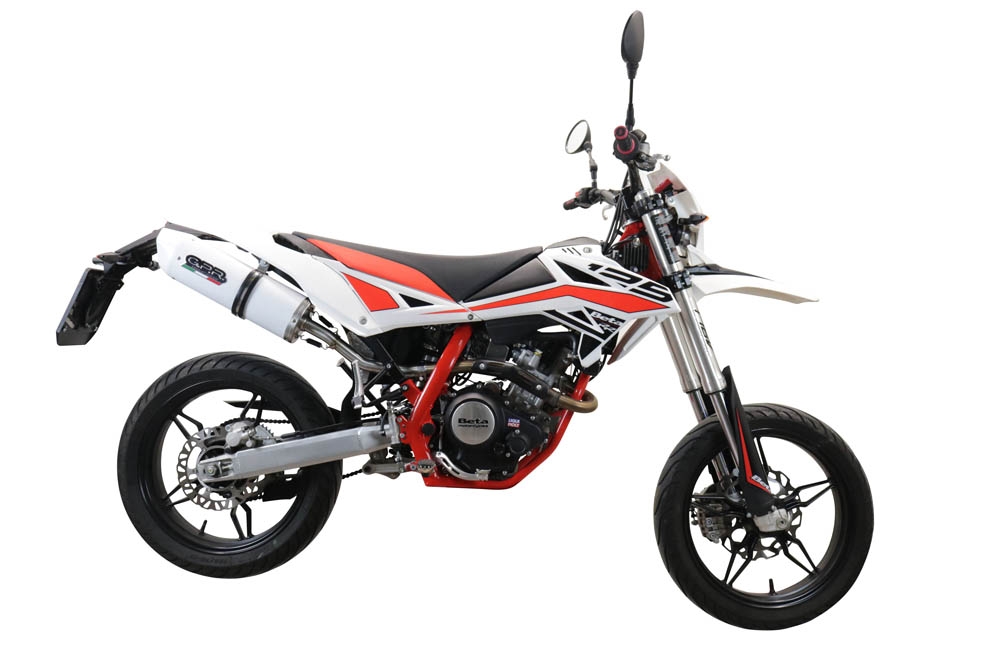 GPR exhaust compatible with  Beta RR 125 4T Enduro 2019-2020, Albus Evo4, Homologated legal slip-on exhaust including removable db killer, link pipe and catalyst 