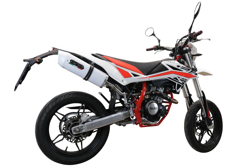 GPR exhaust compatible with  Beta RR 125 4T Enduro 2019-2020, Albus Evo4, Homologated legal slip-on exhaust including removable db killer, link pipe and catalyst 