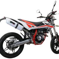 GPR exhaust compatible with  Beta RR 125 4T Enduro 2019-2020, Albus Evo4, Homologated legal slip-on exhaust including removable db killer, link pipe and catalyst 