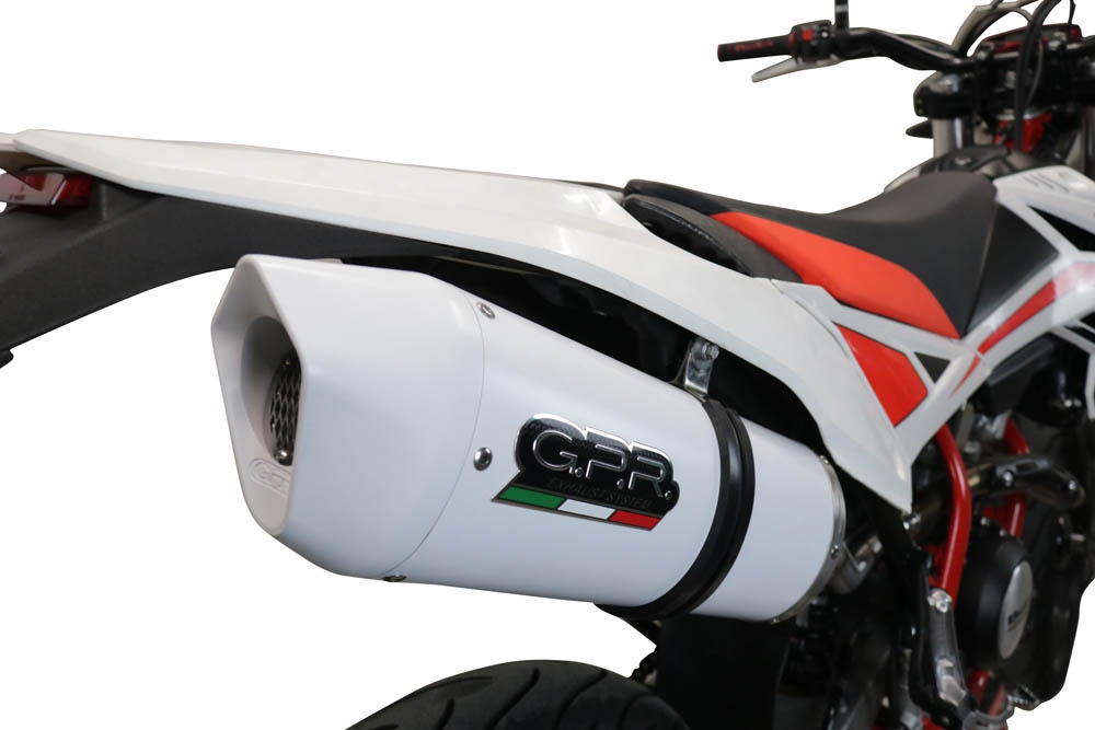 GPR exhaust compatible with  Beta RR 125 4T Enduro 2019-2020, Albus Evo4, Homologated legal slip-on exhaust including removable db killer, link pipe and catalyst 