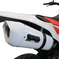 GPR exhaust compatible with  Beta RR 125 4T Enduro 2019-2020, Albus Evo4, Homologated legal slip-on exhaust including removable db killer, link pipe and catalyst 