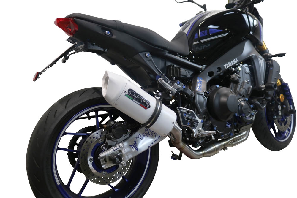 GPR exhaust compatible with  Yamaha Mt-09 2021-2023, Albus Evo4, Homologated legal full system exhaust, including removable db killer and catalyst 