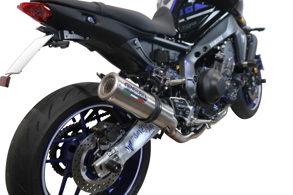 GPR exhaust compatible with  Yamaha Mt-09 2021-2023, M3 Inox , Homologated legal full system exhaust, including removable db killer and catalyst 