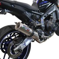 GPR exhaust compatible with  Yamaha Mt-09 2021-2023, M3 Inox , Homologated legal full system exhaust, including removable db killer and catalyst 