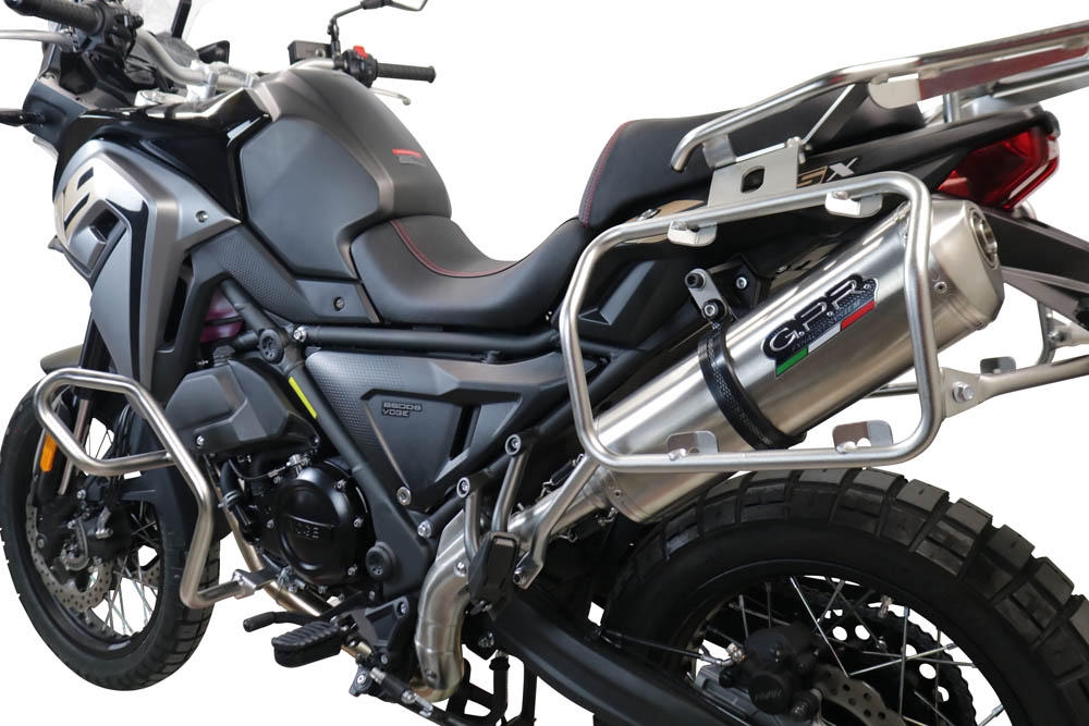 Scarico GPR compatibile con  Voge 650DSX 2021-2024, Satinox , Terminale di scarico omologato,fornito con db killer estraibile,catalizzatore e collettore