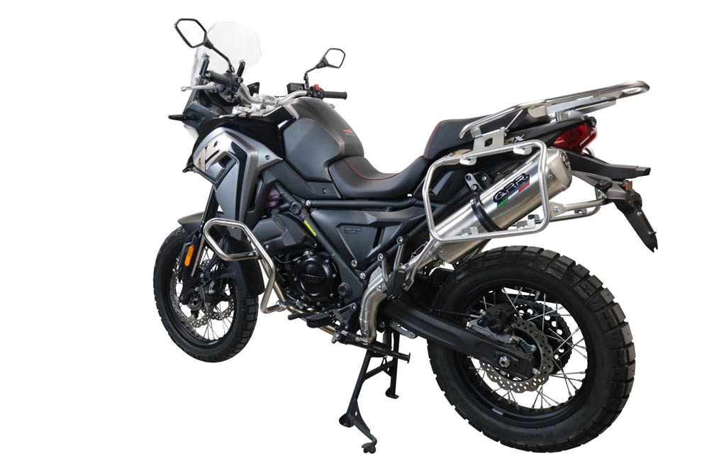 Scarico GPR compatibile con  Voge 650DSX 2021-2024, Satinox , Terminale di scarico omologato,fornito con db killer estraibile,catalizzatore e collettore