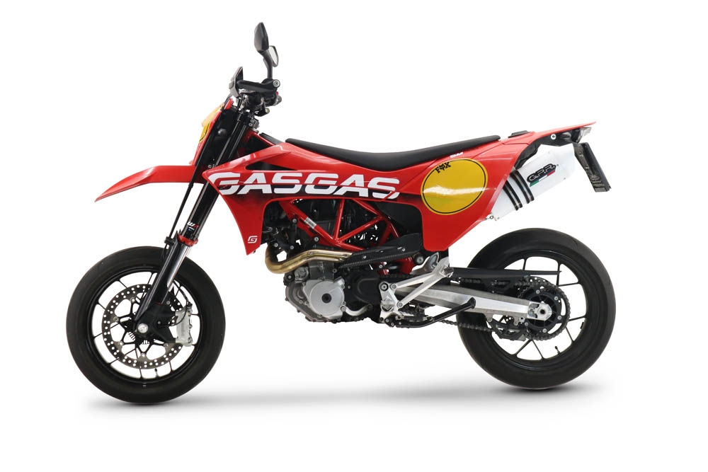 Scarico GPR compatibile con  Gas Gas ES 700 2023-2024, Albus Evo4, Terminale di scarico omologato, fornito con db killer estraibile, catalizzatore e raccordo specifico