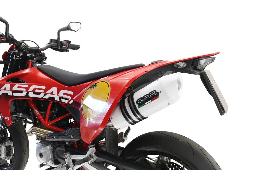 Scarico GPR compatibile con  Gas Gas ES 700 2023-2024, Albus Evo4, Terminale di scarico omologato, fornito con db killer estraibile, catalizzatore e raccordo specifico