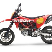 Scarico GPR compatibile con  Gas Gas SM 700 2023-2024, Furore Evo4 Nero, Terminale di scarico omologato, fornito con db killer estraibile, catalizzatore e raccordo specifico