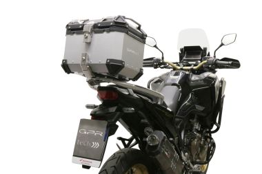 Top case GPR TECH compatible with  GPR TECH TOP CASE ALPI-TECH 35 LT. SILVER Bauletto top case in alluminio, colore argento con piastra specifica