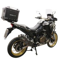 Top case GPR TECH compatible with  GPR TECH Top case in aluminum, black silver color with specific plate included Top case in aluminum, black silver color with specific plate included Capacity 55 LT.