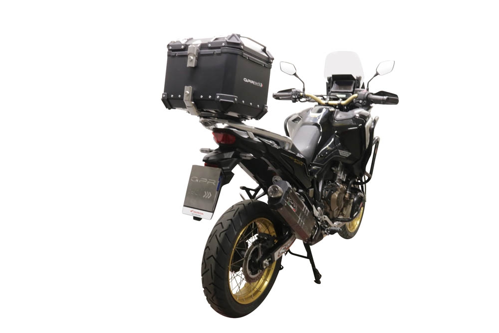 Top case GPR TECH compatible with  GPR TECH TOP CASE ALPI-TECH 55 LT SILVER Bauletto top case in alluminio, colore argento con piastra specifica