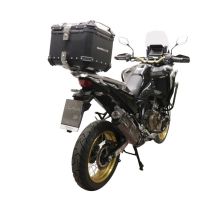 Top case GPR TECH compatible with  GPR TECH TOP CASE ALPI-TECH 55 LT SILVER Bauletto top case in alluminio, colore argento con piastra specifica