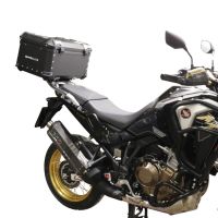 Top case GPR TECH compatible with  GPR TECH TOP CASE ALPI-TECH 35 LT. BLACK Bauletto top case in alluminio, colore nero con piastra specifica