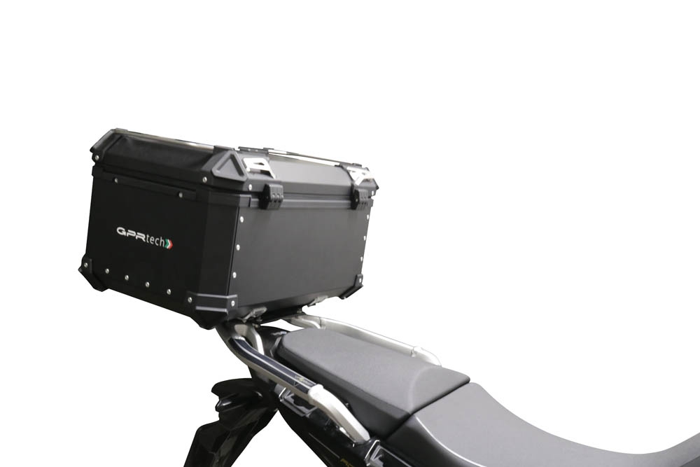Top case GPR TECH compatible with  GPR TECH TOP CASE ALPI-TECH 35 LT. BLACK Bauletto top case in alluminio, colore nero con piastra specifica