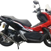 GPR exhaust compatible with  Honda X-Adv 150 2020-2023, Deeptone Inox, Racing full system exhaust, including removable db killer 