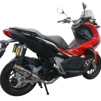 GPR exhaust compatible with  Honda X-Adv 150 2020-2023, Deeptone Inox, Racing full system exhaust, including removable db killer 