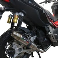 GPR exhaust compatible with  Honda X-Adv 150 2020-2023, Deeptone Inox, Racing full system exhaust, including removable db killer 