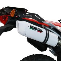 GPR exhaust compatible with  Honda Crf 300 L - Rally 2021-2024, Albus Evo4, Homologated legal slip-on exhaust including removable db killer, link pipe and catalyst 