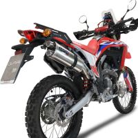 Scarico GPR compatibile con  Honda Crf 300 L - Rally 2021-2024, Dual Inox, scarico Racing, con raccordo specifico e db killer estraibile, non conforme per uso stradale