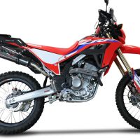 Scarico GPR compatibile con  Honda Crf 300 L - Rally 2021-2024, New Grand Prix Evo Poppy, Terminale di scarico Racing, con raccordo specifico e db killer estraibile, non conforme per uso stradale