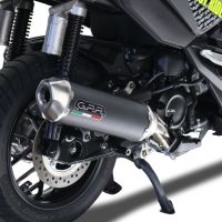GPR exhaust compatible with  Honda Adv 350 2022-2024, Pentascooter, Homologated legal slip-on exhaust system, including removable db killer and catalyst 