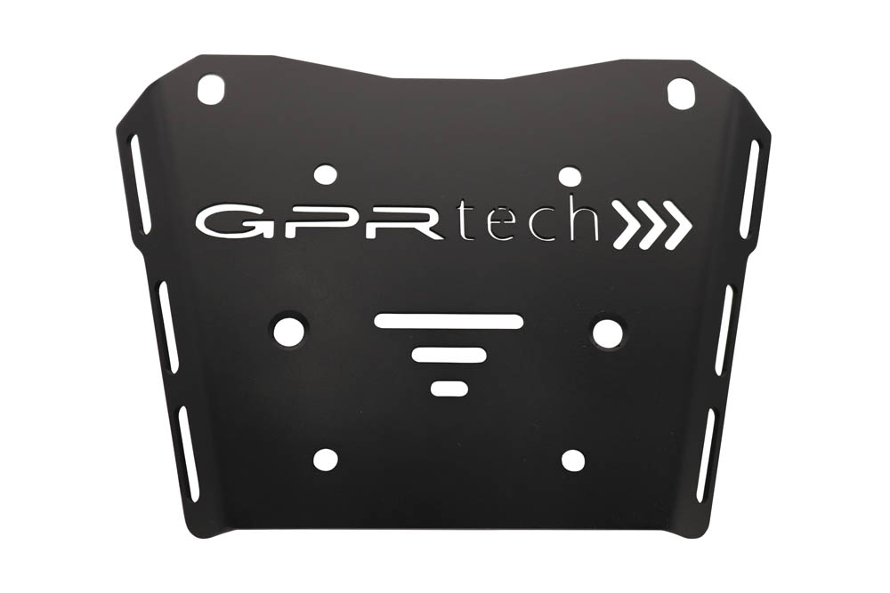 Top case GPR TECH compatible with  GPR TECH Top case in aluminum, black silver color with specific plate included Top case in aluminum, black silver color with specific plate included Capacity 55 LT.