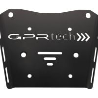 Top case GPR TECH compatible with  GPR TECH Top case in aluminum, black silver color with specific plate included Top case in aluminum, black silver color with specific plate included Capacity 55 LT.