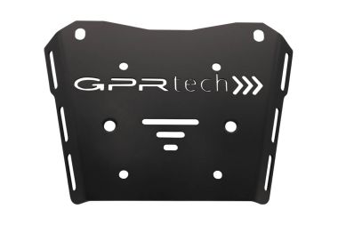 GPR TECH compatible with  GPR TECH SPECIFIC PLATE IN TITANIUM TOP CASE-ALPITECH 35/55 LT SPECIFIC PLATE IN TITANIUM TOP CASE-ALPITECH 35/55 LT compatible with original luggage rack,titanium made with 4 anchor points