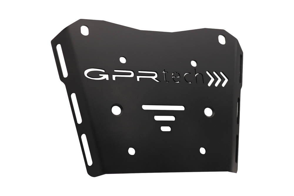 Top case GPR TECH compatible with  GPR TECH Top case in aluminum, black silver color with specific plate included Top case in aluminum, black silver color with specific plate included Capacity 55 LT.
