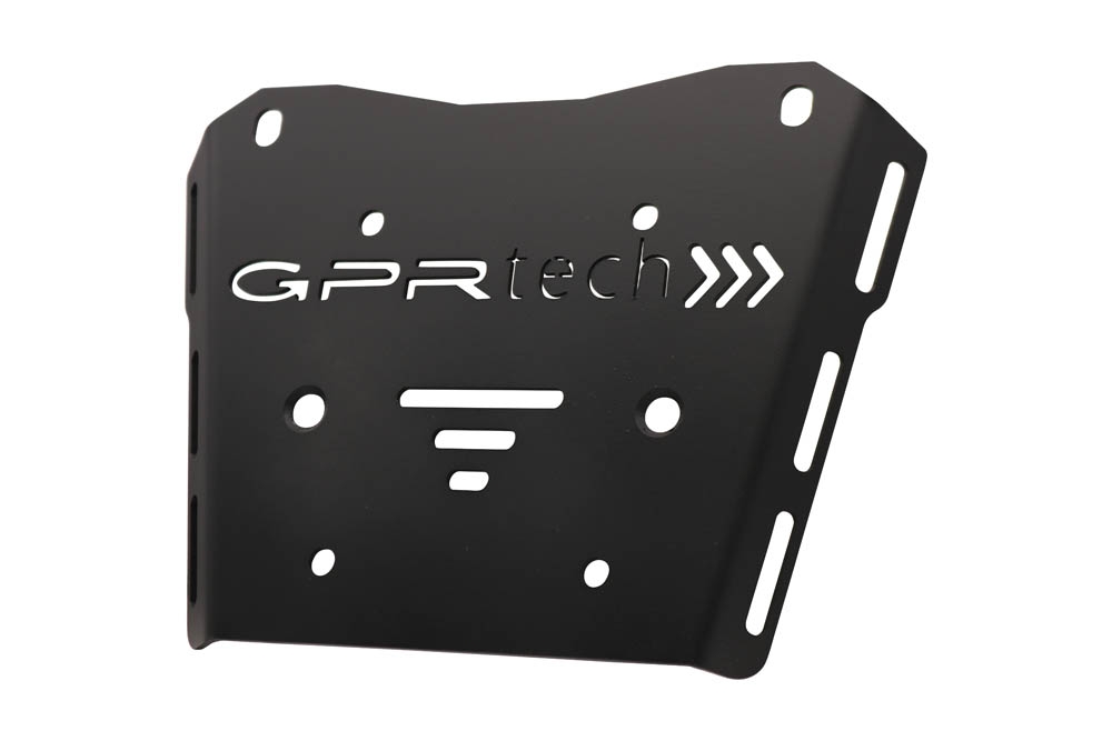 Top case GPR TECH compatible with  GPR TECH Top case in aluminum, black silver color with specific plate included Top case in aluminum, black silver color with specific plate included Capacity 55 LT.