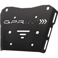 Top case GPR TECH compatible with  GPR TECH Top case in aluminum, black silver color with specific plate included Top case in aluminum, black silver color with specific plate included Capacity 55 LT.