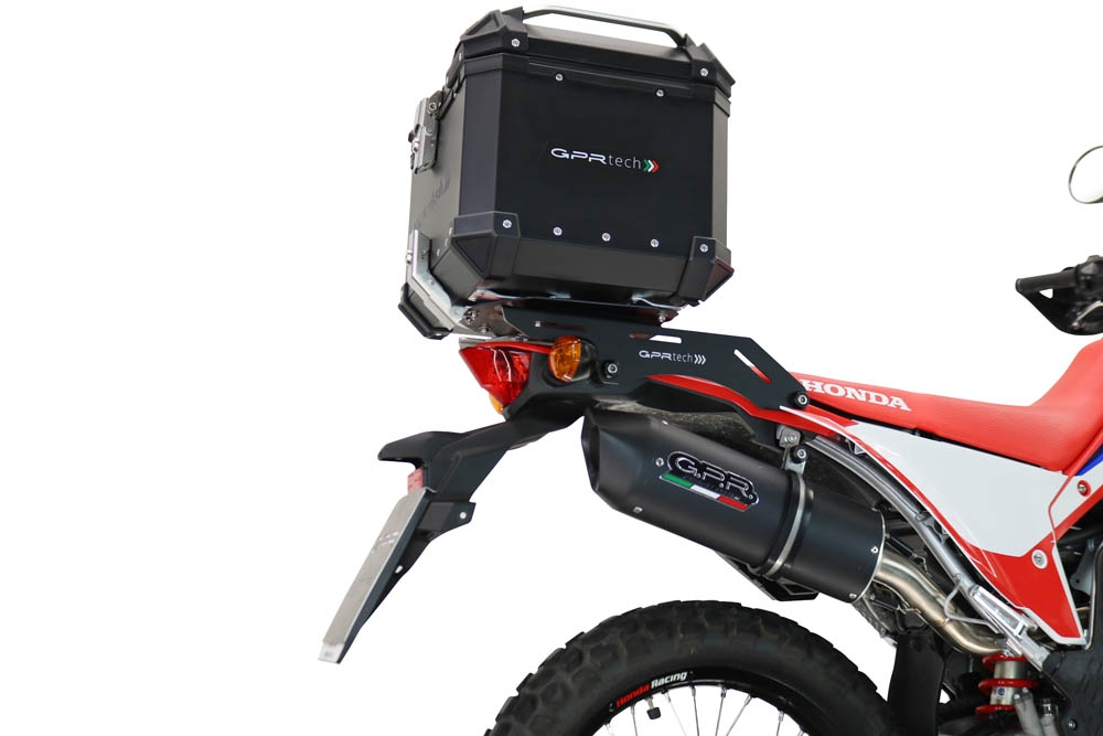 Top case GPR TECH compatible with  GPR TECH Top case in aluminum, black color including, roof rack and specific plate Top case in aluminum, black color including, roof rack and specific plate Capacity 45 LT.