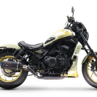 Scarico GPR compatibile con  Honda Cmx 1100 Rebel 2021-2024, Ghisa , Scarico omologato, silenziatore con db killer estraibile e raccordo specifico