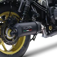 Scarico GPR compatibile con  Honda Cmx 1100 Rebel 2021-2024, Ghisa , Scarico omologato, silenziatore con db killer estraibile e raccordo specifico