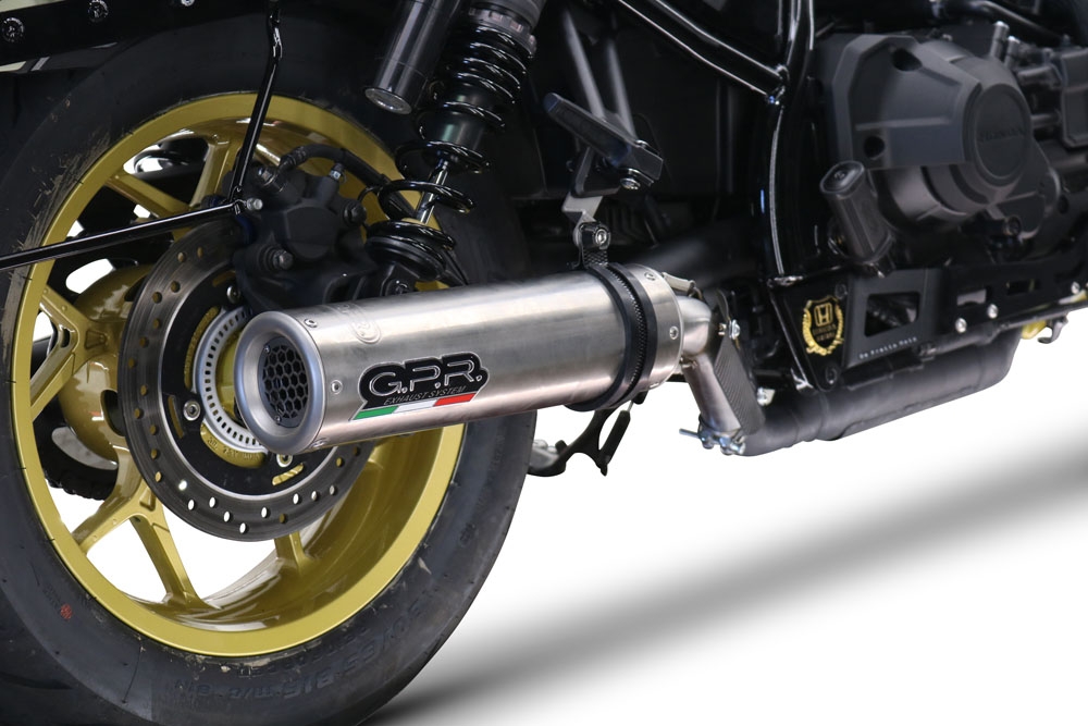 Scarico GPR compatibile con  Honda Cmx 1100 Rebel 2021-2024, M3 Inox , Scarico omologato, silenziatore con db killer estraibile e raccordo specifico