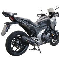 Scarico GPR compatibile con  Honda Nc 750 X - S Dct  2021-2023, Furore Evo4 Nero, Scarico omologato, silenziatore con db killer estraibile e raccordo specifico