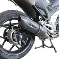 Scarico GPR compatibile con  Honda Nc 750 X - S Dct  2021-2023, Furore Evo4 Nero, Scarico omologato, silenziatore con db killer estraibile e raccordo specifico