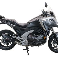GPR pot echappement compatible avec  Honda Nc 750 X - S Dct  2021-2023, Furore Evo4 Poppy, Échappement légal, homologué,silencieux avec db killer amovible et tuyau de liaison spécifique 