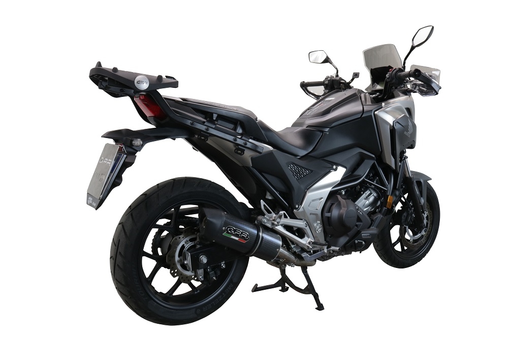 GPR pot echappement compatible avec  Honda Nc 750 X - S Dct  2021-2023, Furore Evo4 Poppy, Échappement légal, homologué,silencieux avec db killer amovible et tuyau de liaison spécifique 