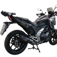 GPR pot echappement compatible avec  Honda Nc 750 X - S Dct  2021-2023, Furore Evo4 Poppy, Échappement légal, homologué,silencieux avec db killer amovible et tuyau de liaison spécifique 