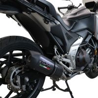 GPR pot echappement compatible avec  Honda Nc 750 X - S Dct  2021-2023, Furore Evo4 Poppy, Échappement légal, homologué,silencieux avec db killer amovible et tuyau de liaison spécifique 
