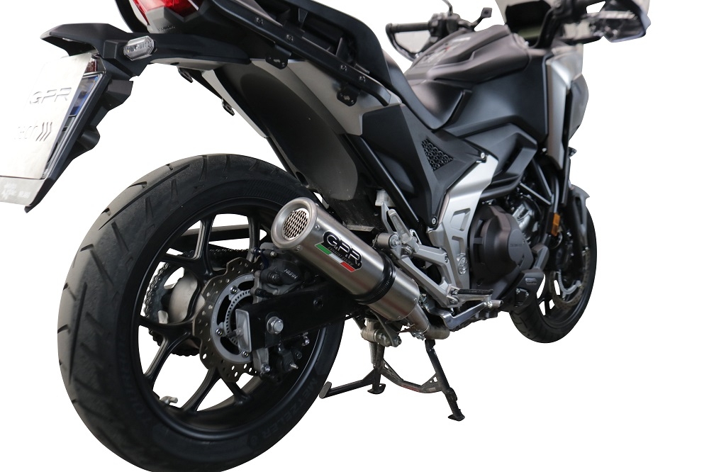 Scarico GPR compatibile con  Honda Nc 750 X - S Dct  2021-2023, M3 Inox , Scarico omologato, silenziatore con db killer estraibile e raccordo specifico