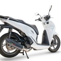 Scarico GPR compatibile con  Honda SH 125 2024-2025, Furore Nero, Scarico completo racing, fornito con db killer estraibile e collettore, non conforme per uso stradale
